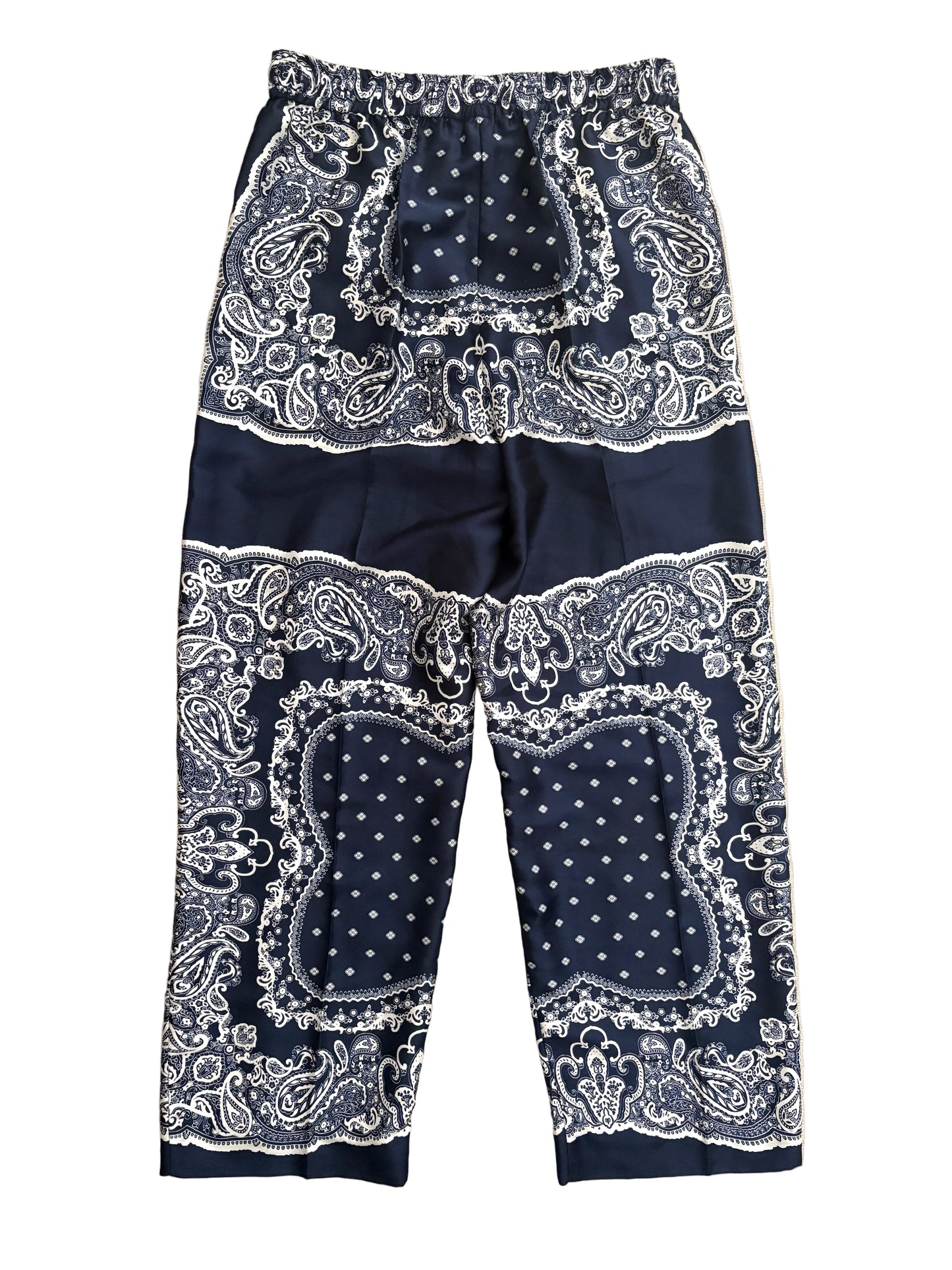 Sandro Bandana Print Floaty Trousers UK 10