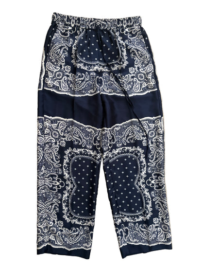 Sandro Paisley Silk Trousers