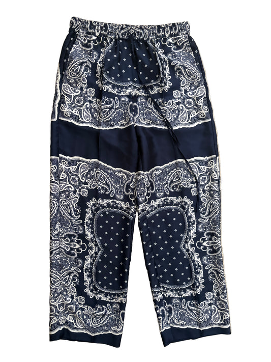 Sandro Paisley Silk Trousers
