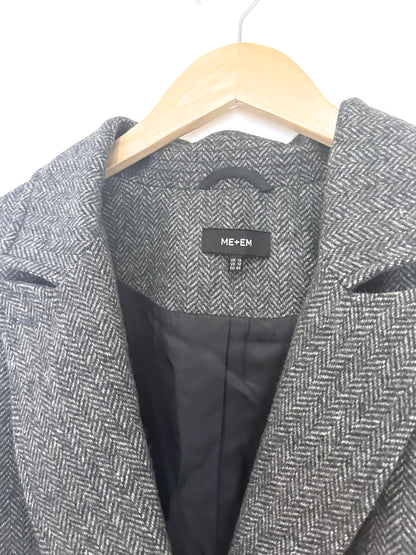 Me+Em Wool Herringbone Coat UK 16