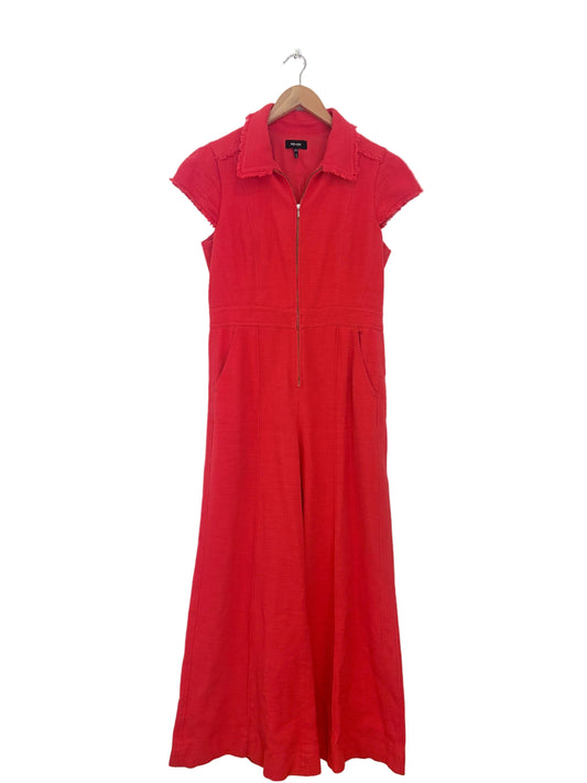 Me+Em Coral Textured Jumpsuit
