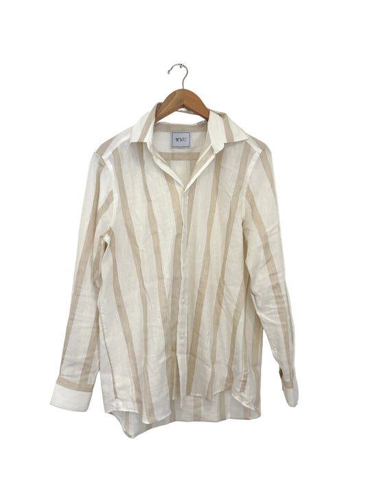 With Nothing Underneath Linen Boyfriend Shirt