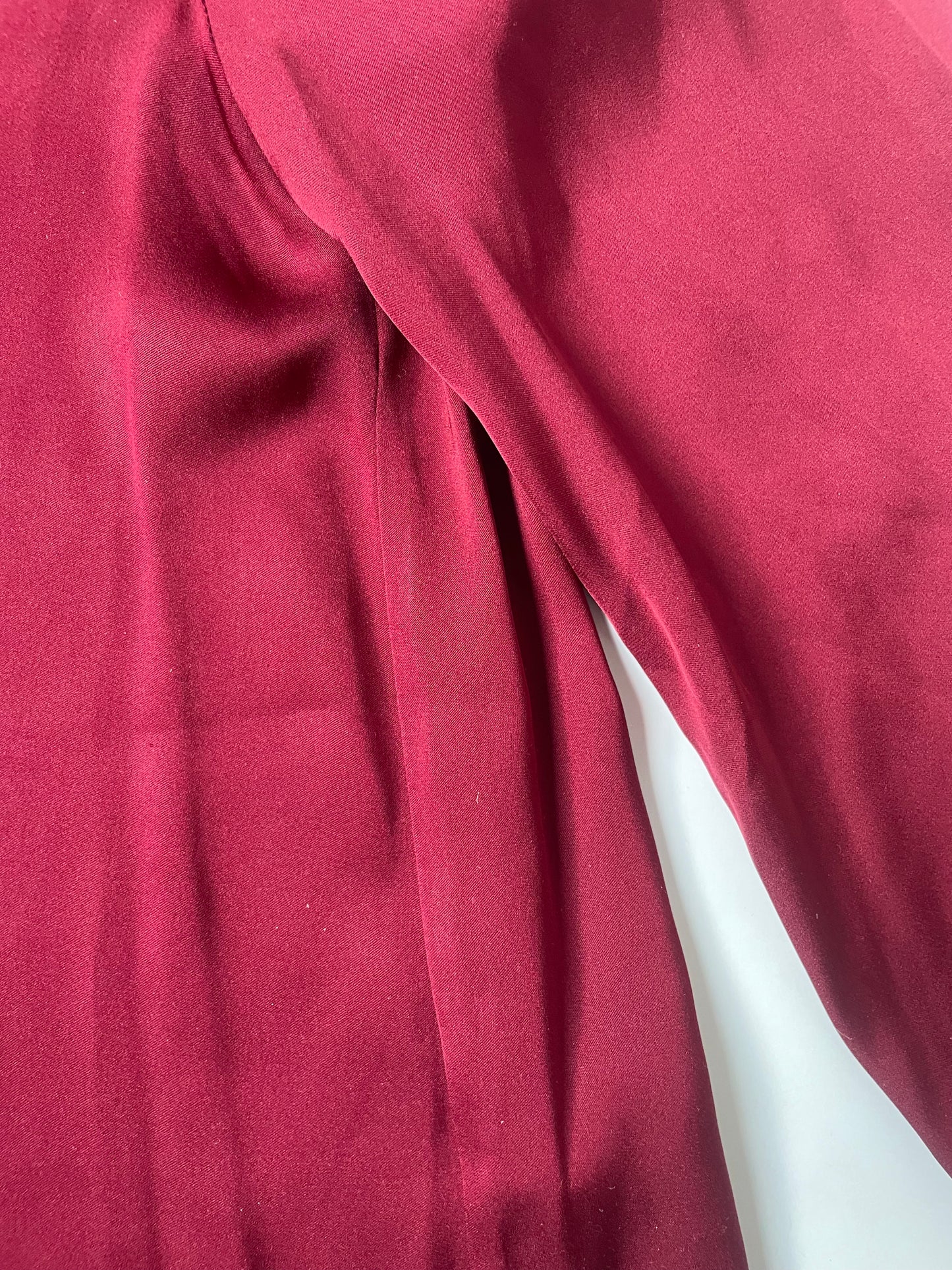 Quince Red Silk Shirt S