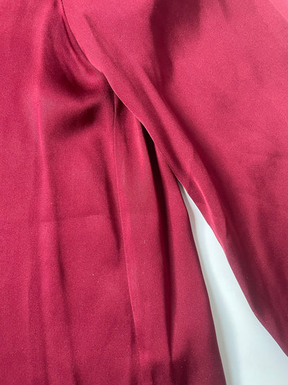 Quince Red Silk Shirt S