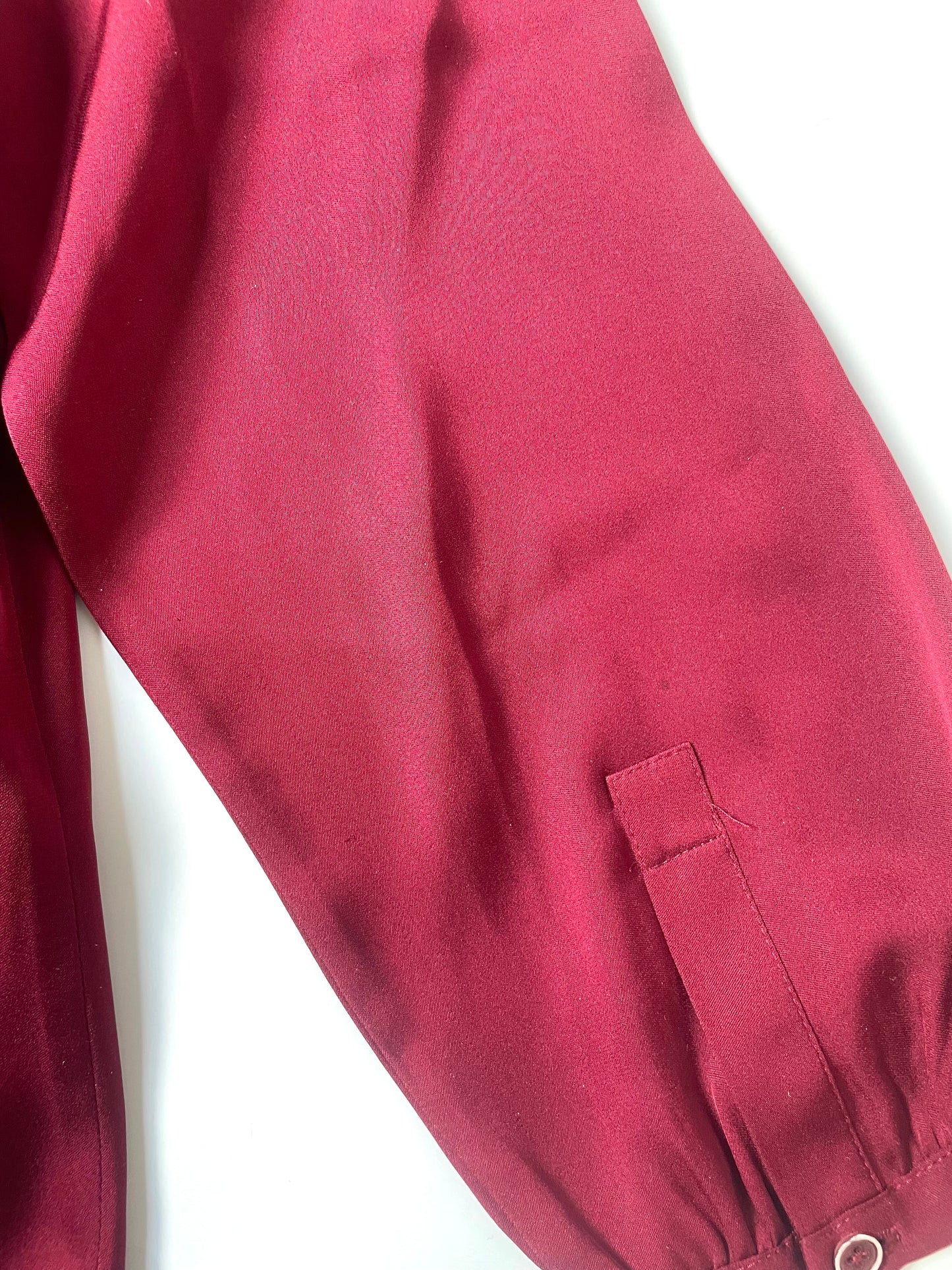 Quince Red Silk Shirt S