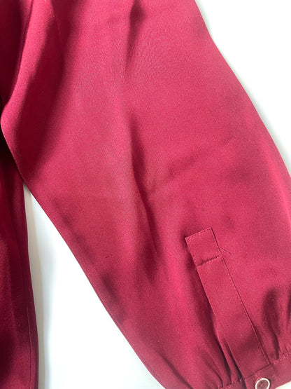 Quince Red Silk Shirt S