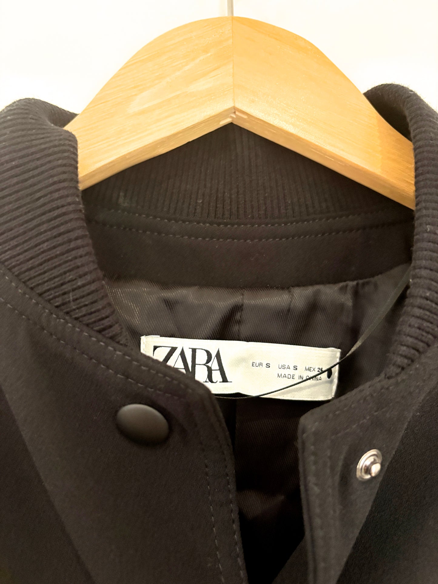 New With Tags Zara Cropped Bomber Jacket S