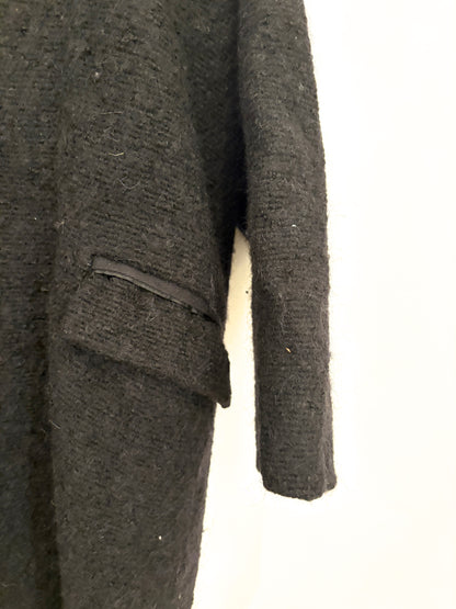 Isabel Marant Black Boucle Coat UK 8