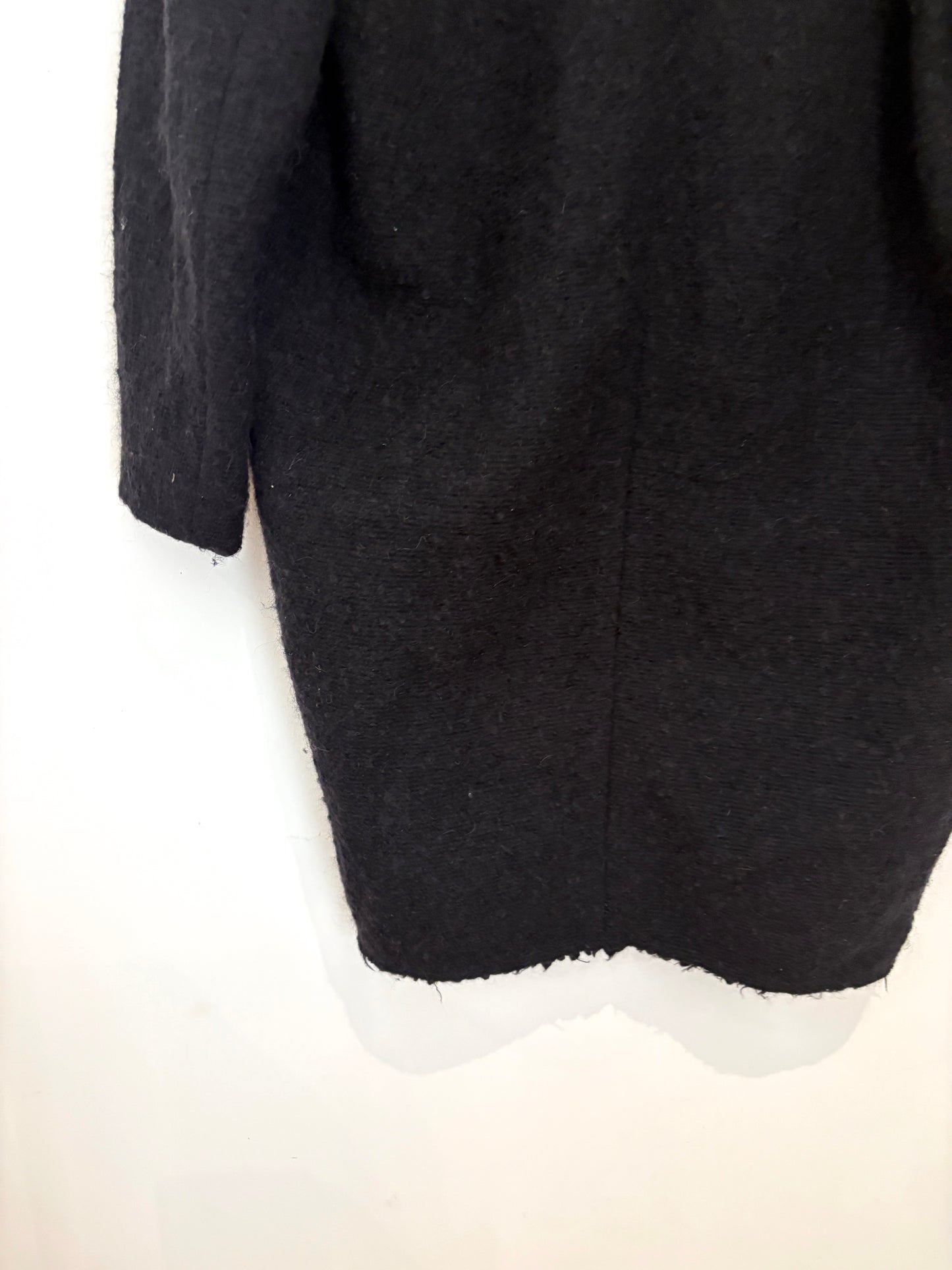 Isabel Marant Black Boucle Coat UK 8