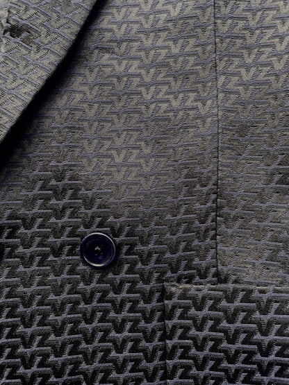 Zadig & Voltaire Black Jacquard Blazer UK 10
