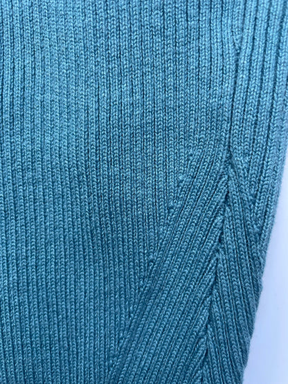 Naadam Blue Knit Midi Dress S