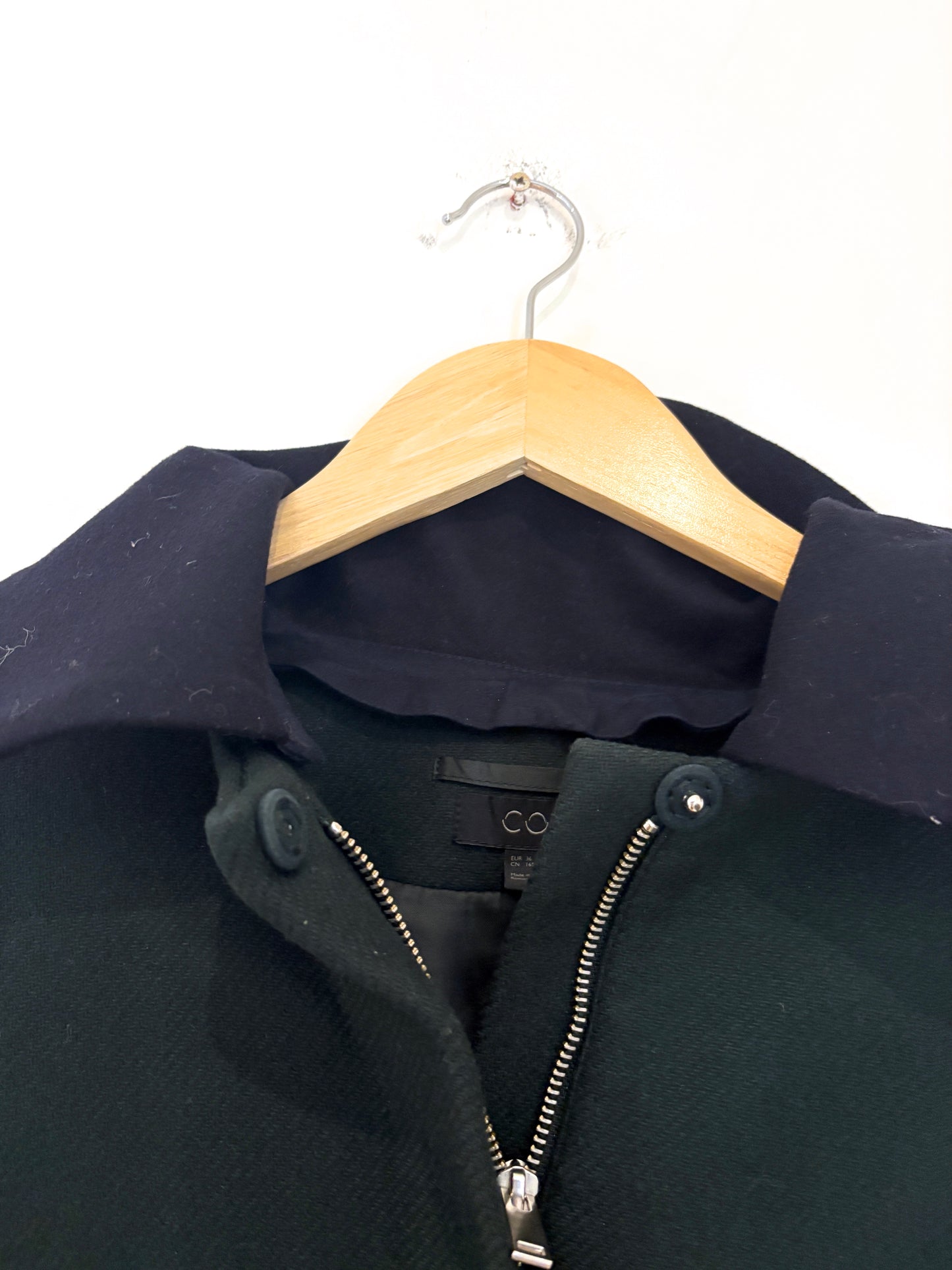 COS Wool Green Coat UK 8