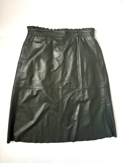 Wyse Green Leather Skirt L
