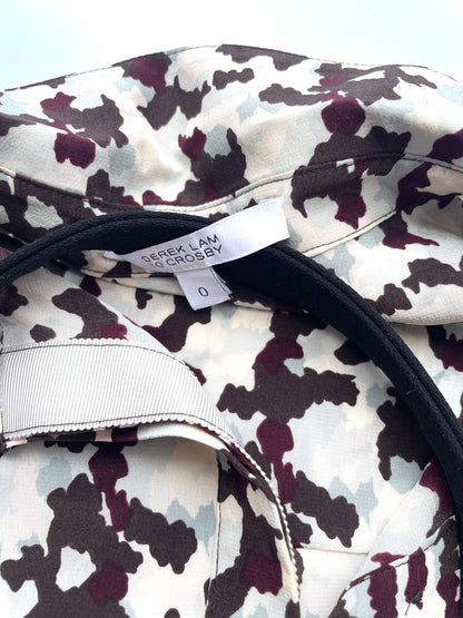 Derek Lam 10 Crosby Silk Print Dress XS