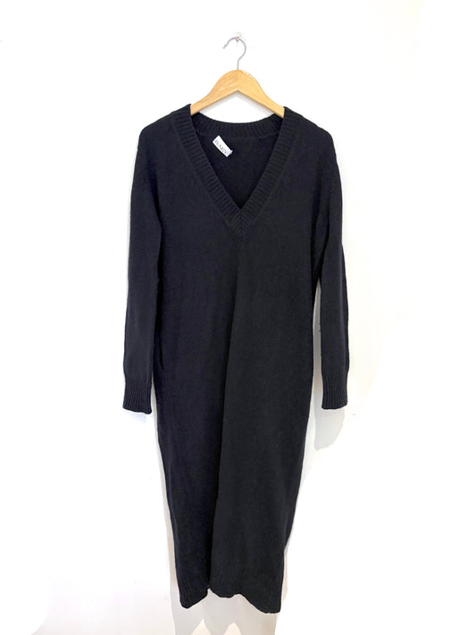 RAEY Cashmere-blend Deep V-neck Dress 