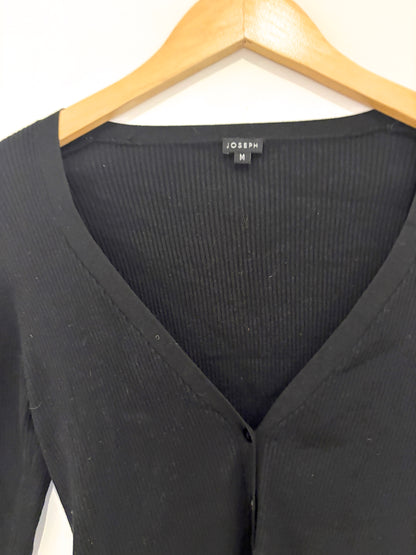 Joseph Black V-neck Cardigan M