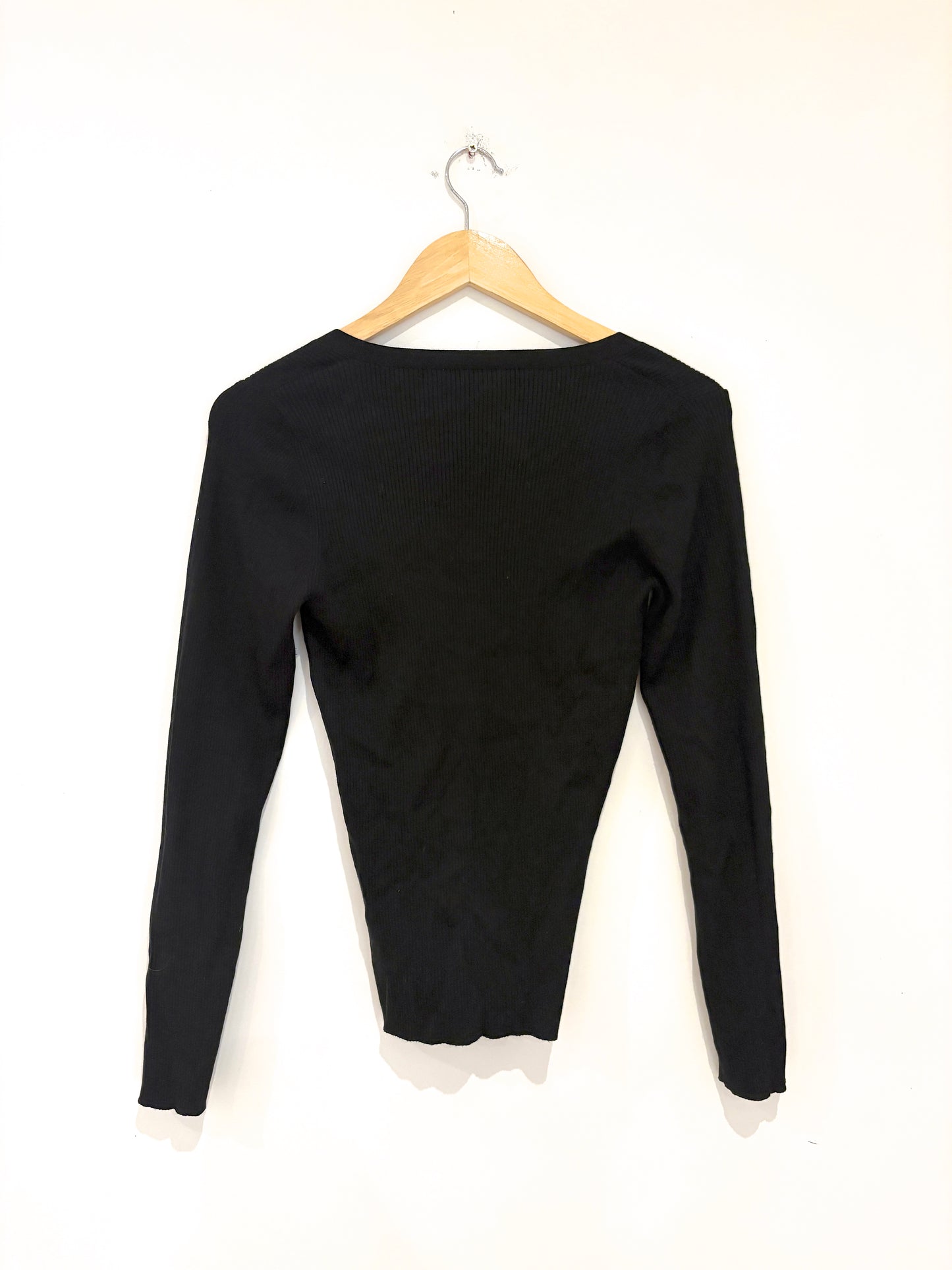 Joseph Black V-neck Cardigan M