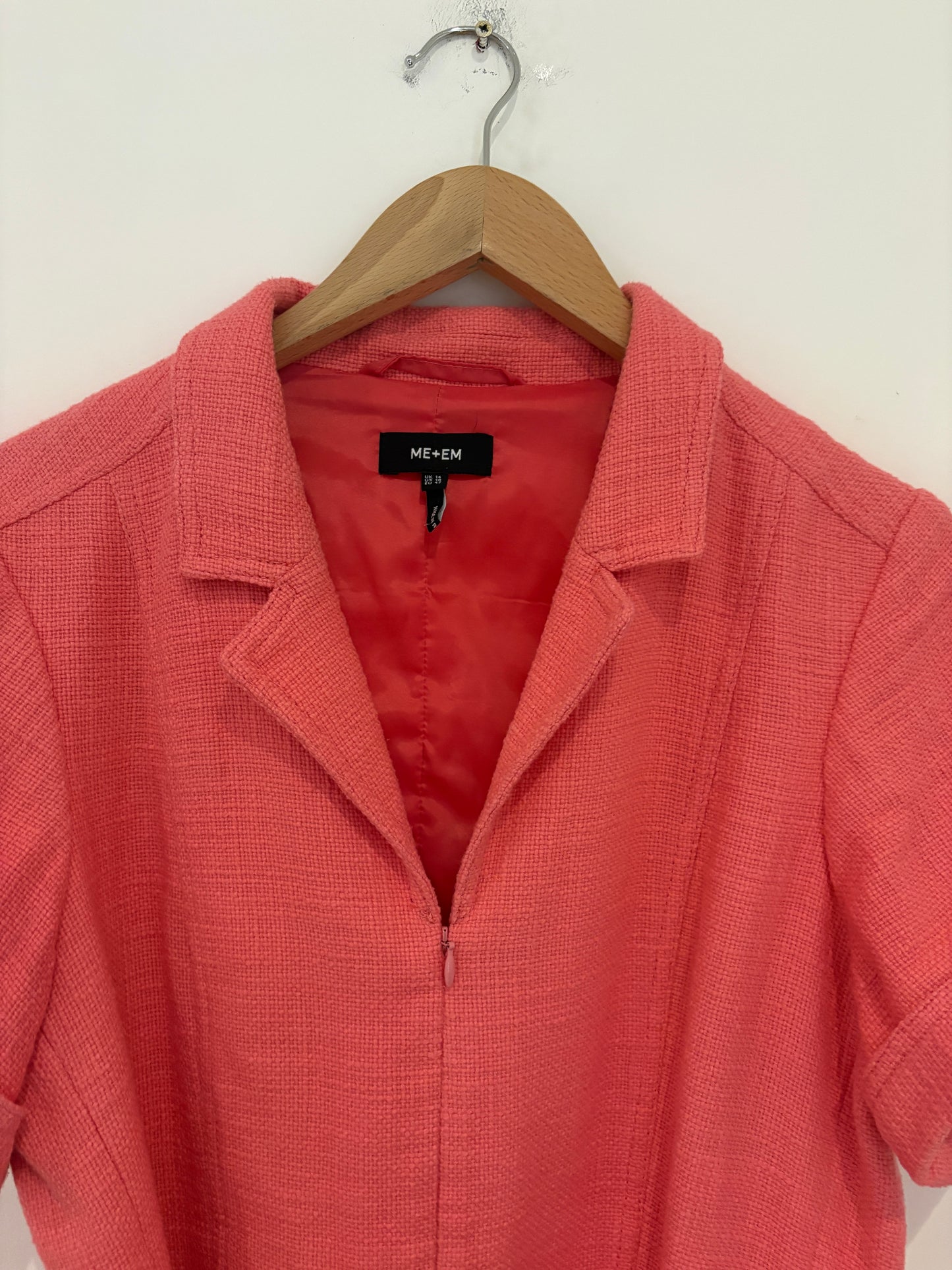 Me+Em Textured Coral Jumpsuit UK 14
