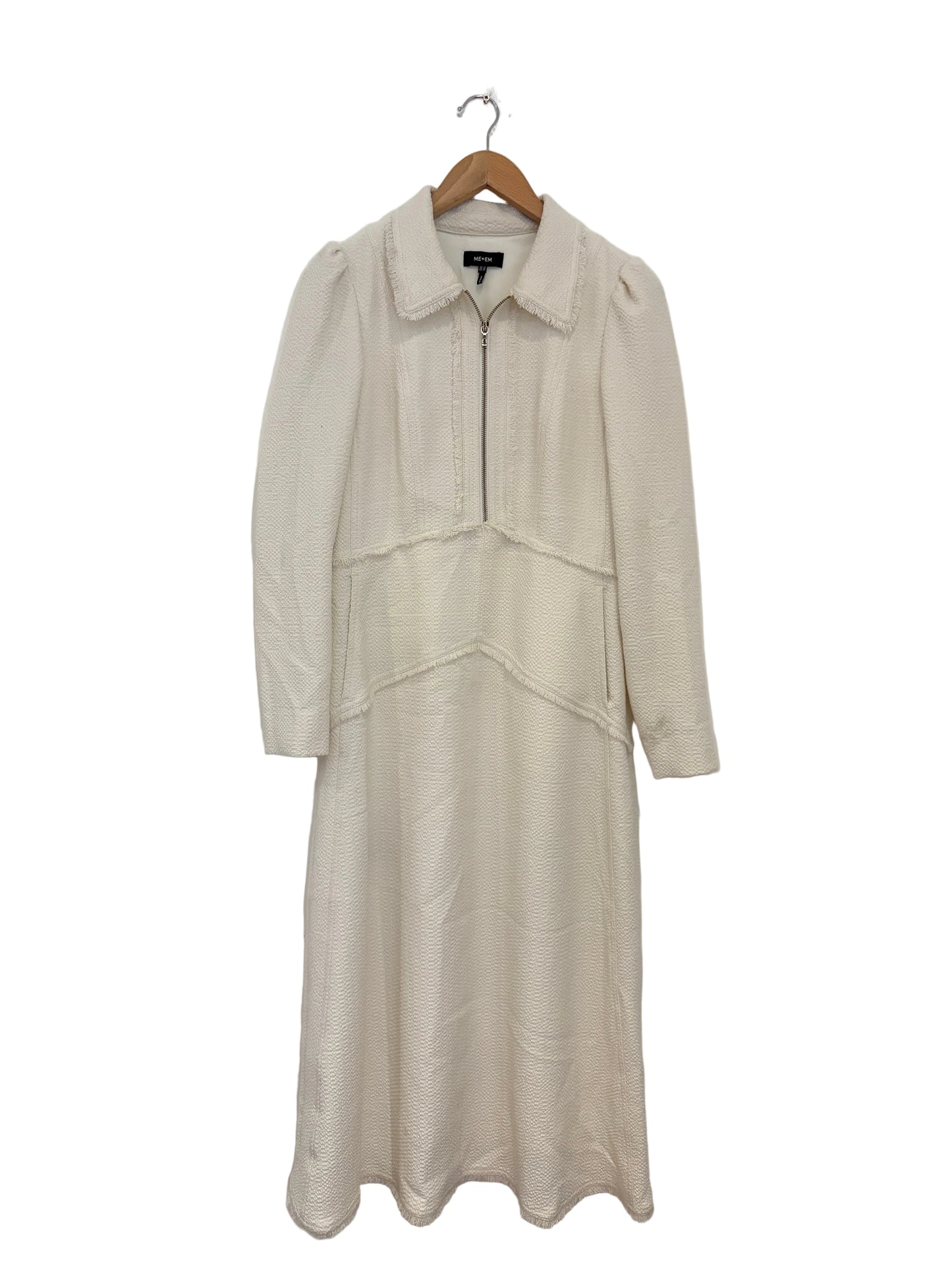 Me+Em Cream Textured Dress