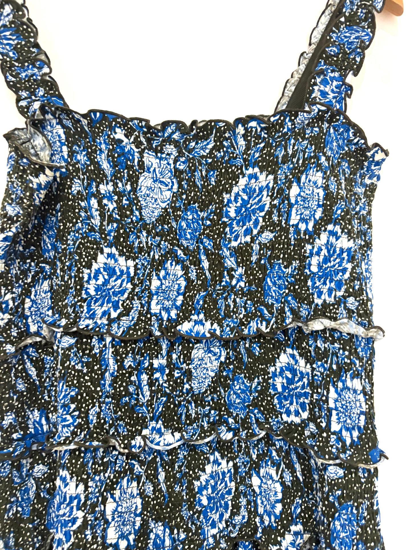 Me+Em Smocked Paisley Midi Dress UK 14