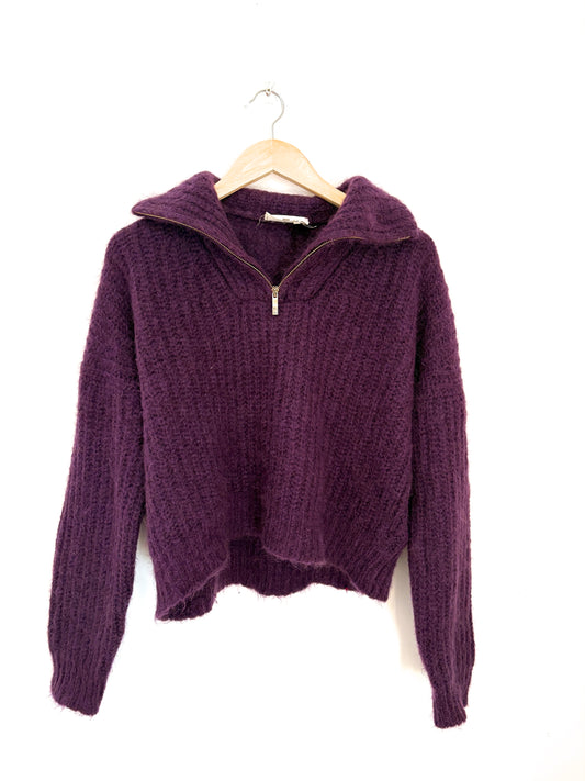 ba&sh wool jumper violet