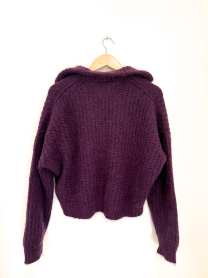 BA&SH Purple Knit Jumper S