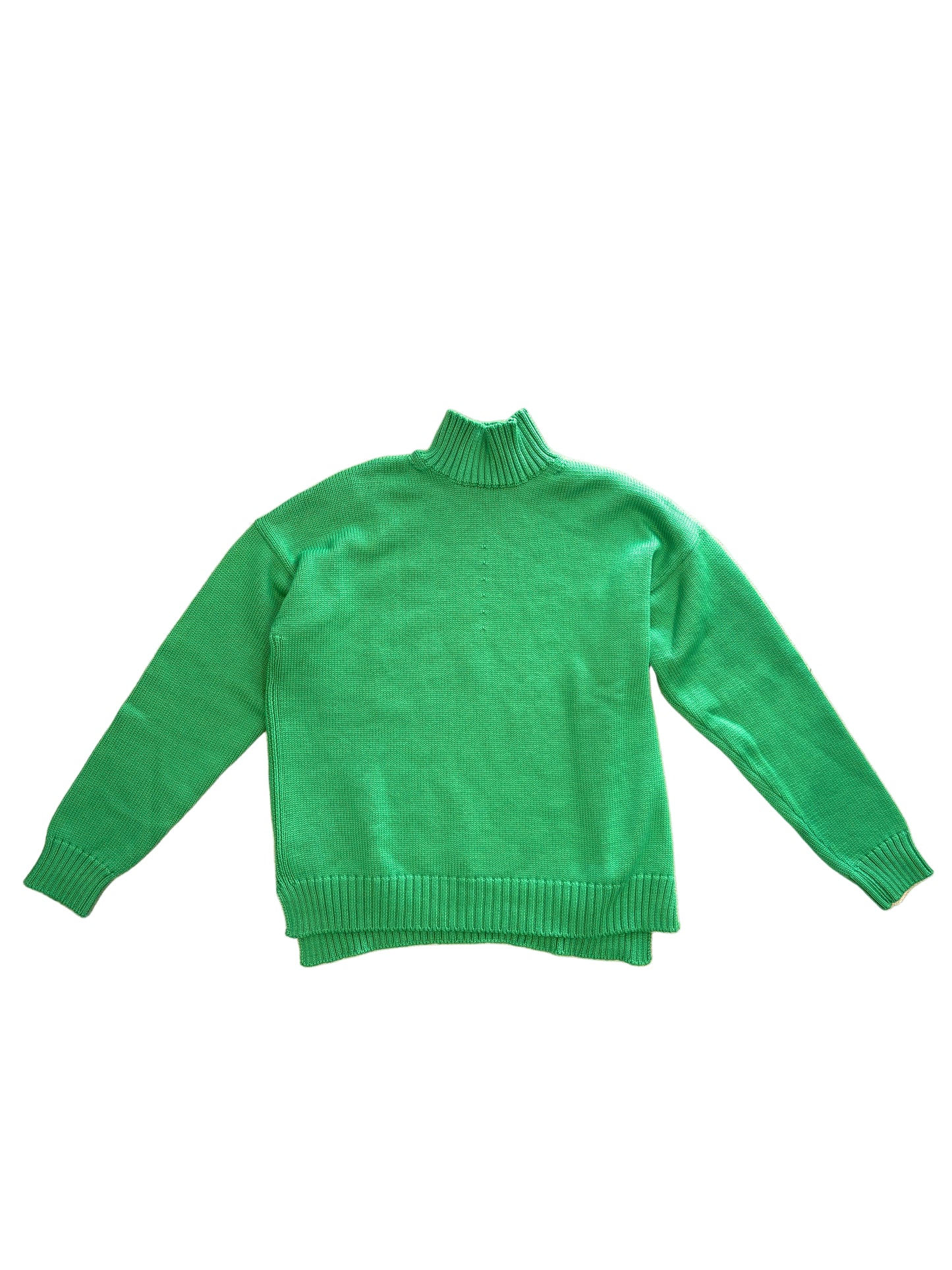 Ganni Green Poloneck Jumper