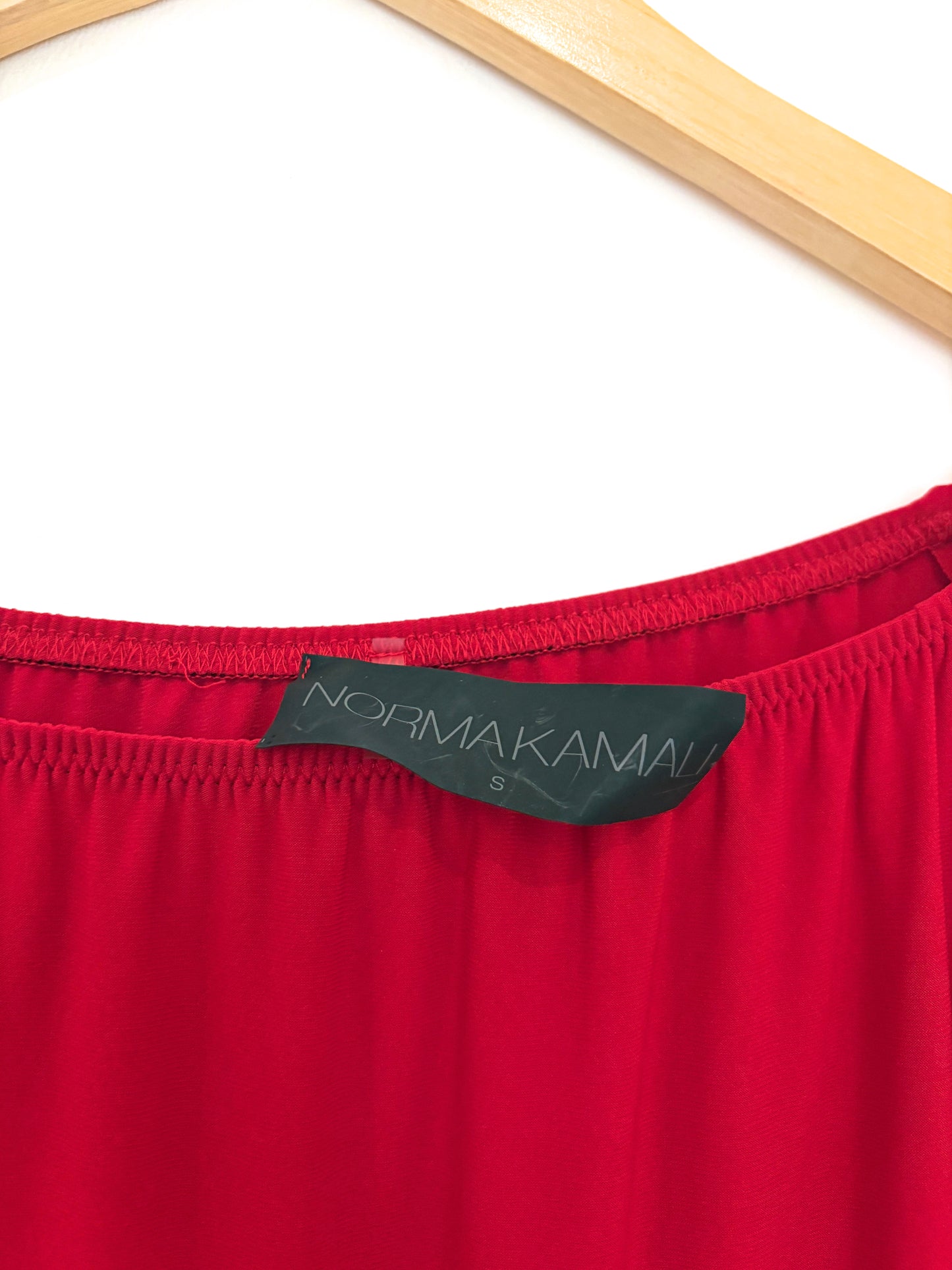 Norma Kamali Red Jersey Dress S