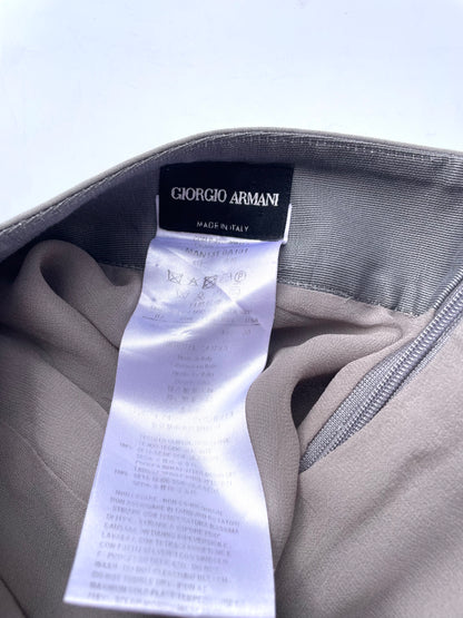 Giorgio Armani Grey Slit Skirt UK 8