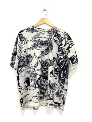Victoria Victoria Beckham Print Blouse UK 14