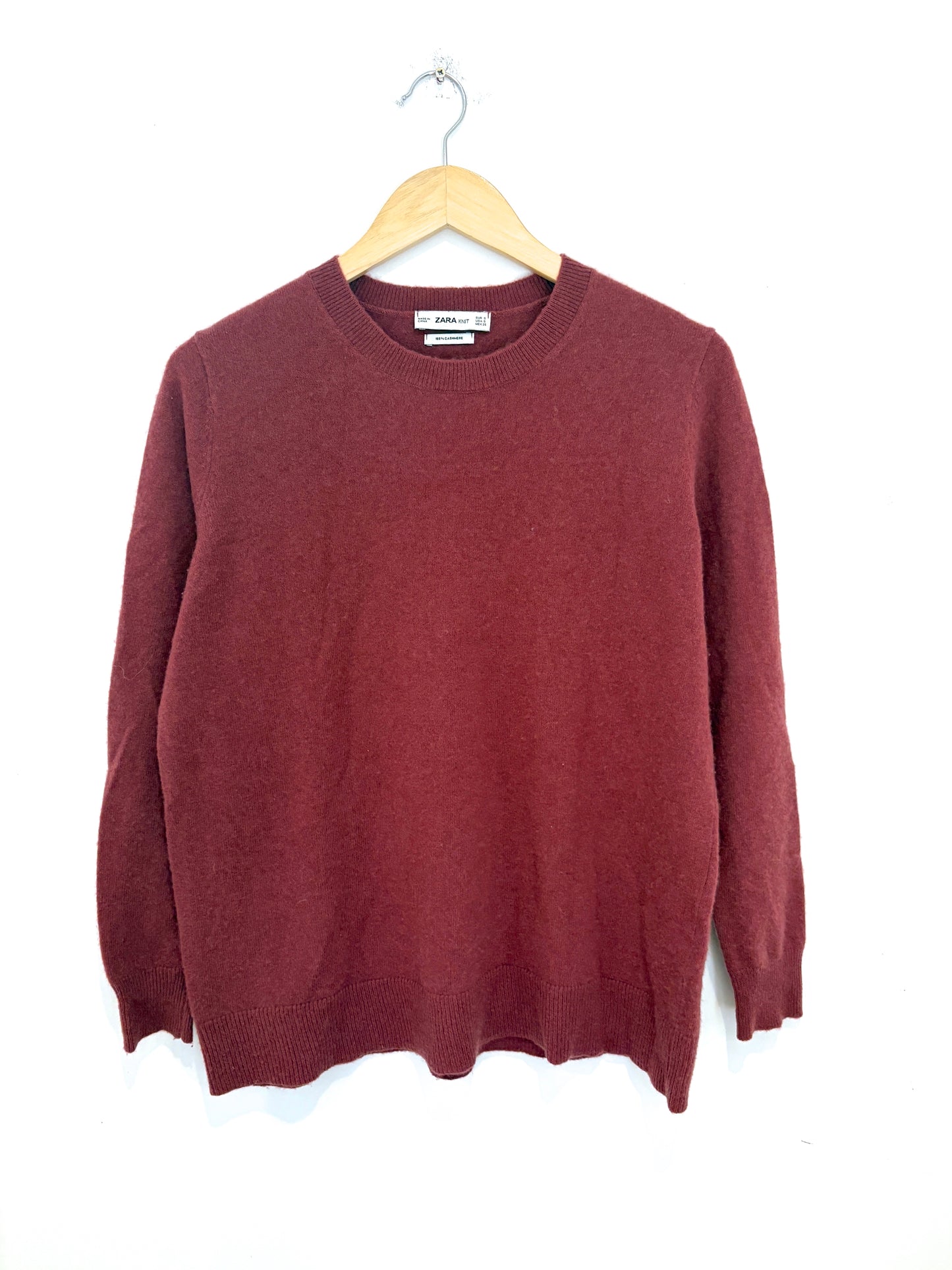 Zara Cashmere Mauve Knit S
