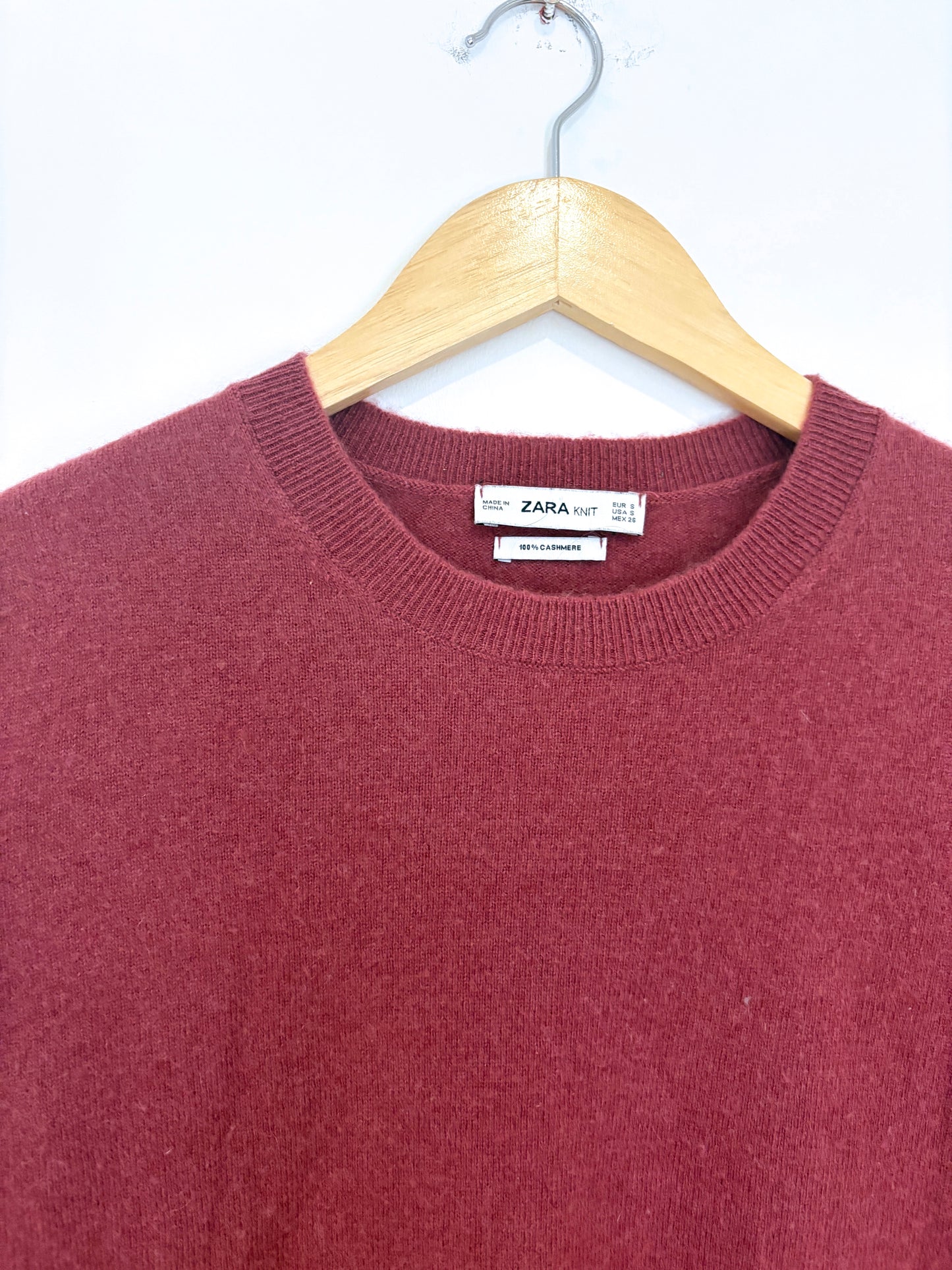 Zara Cashmere Mauve Knit S