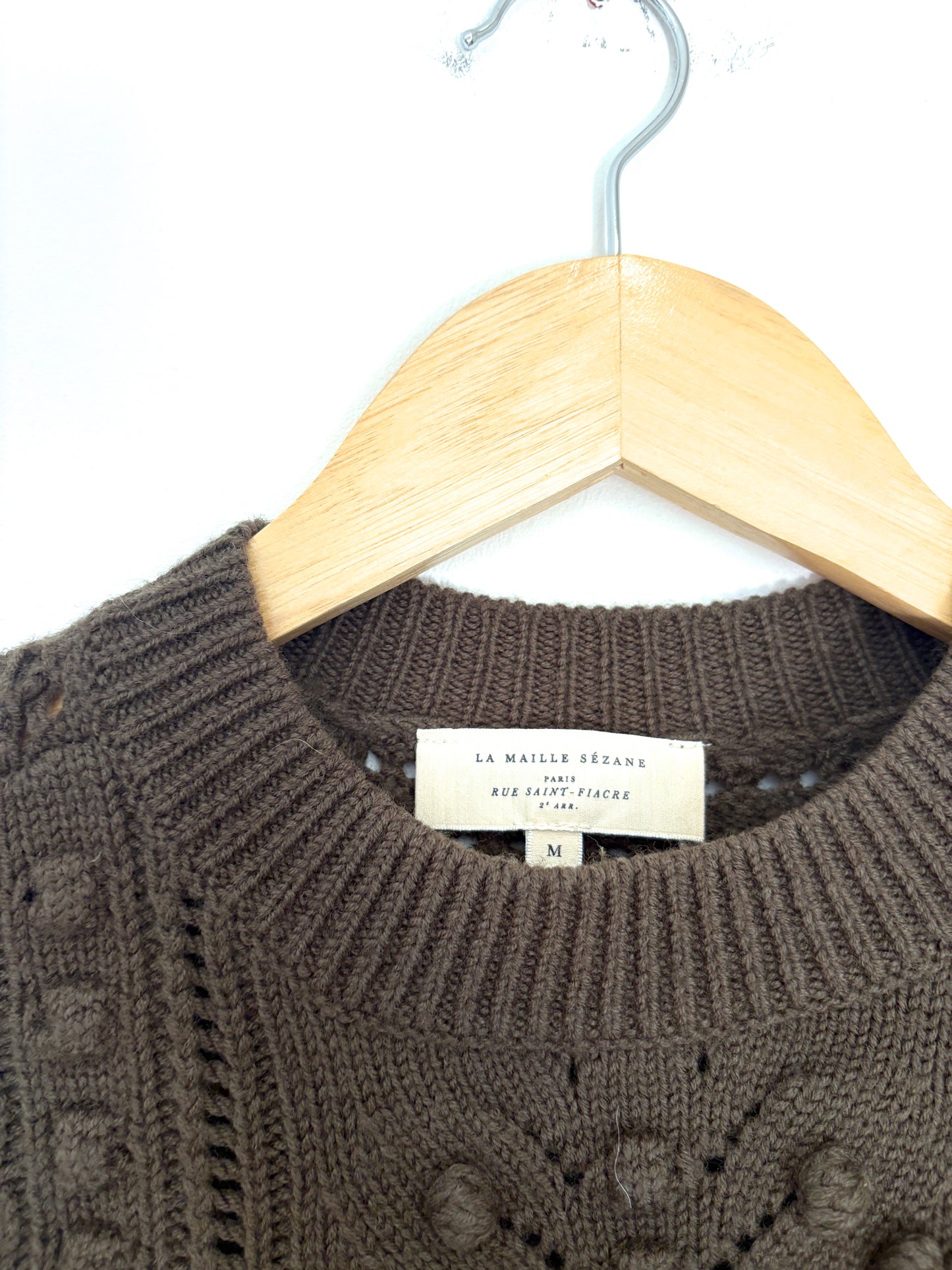 Sézane Wool Green Jumper M
