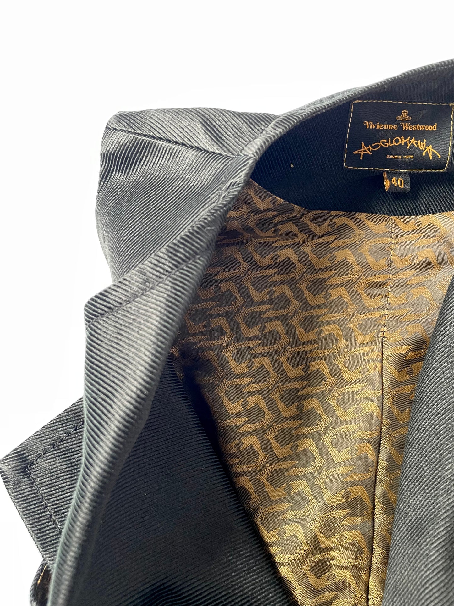 Vivienne Westwood Anglomania Black Waistcoat UK 8