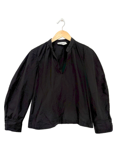 ba&sh black poplin shirt