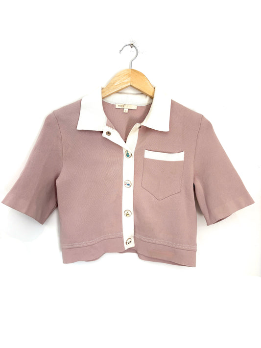 Maje Short-Sleeved Cardigan 