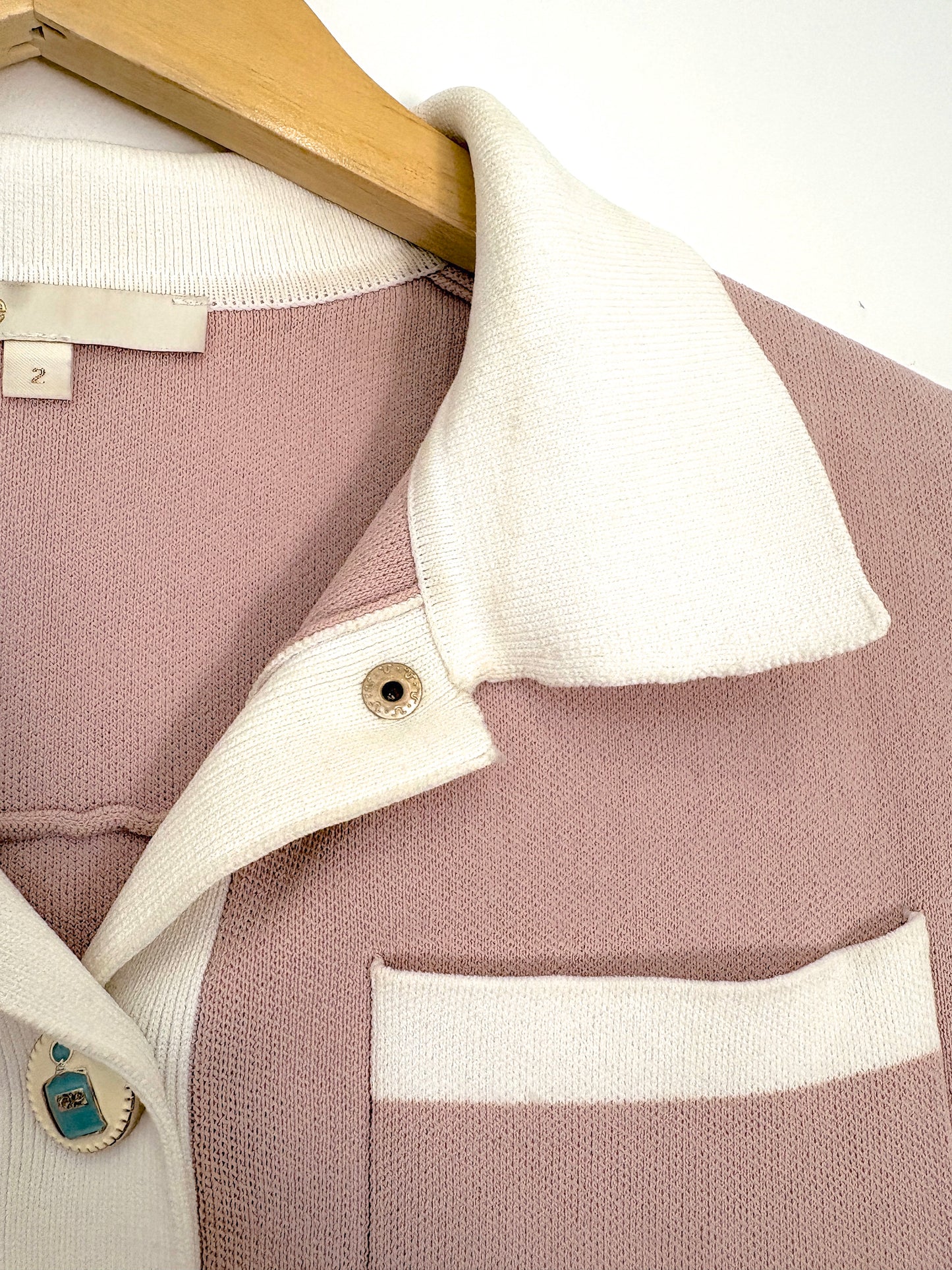 Maje Short-Sleeved Cardigan M