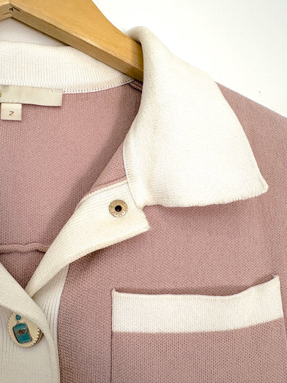 Maje Short-Sleeved Cardigan M