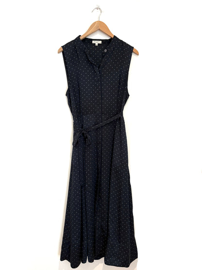 Equipment Clevette Navy Polka Dot Dress