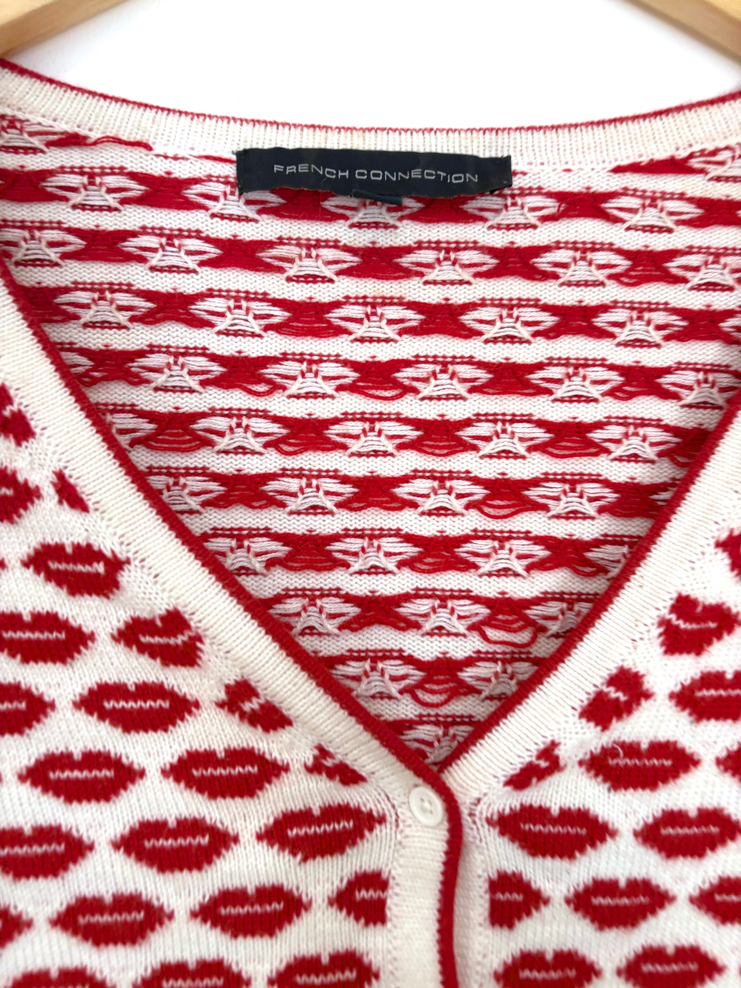 French Connection Kiss Knit Cardigan S