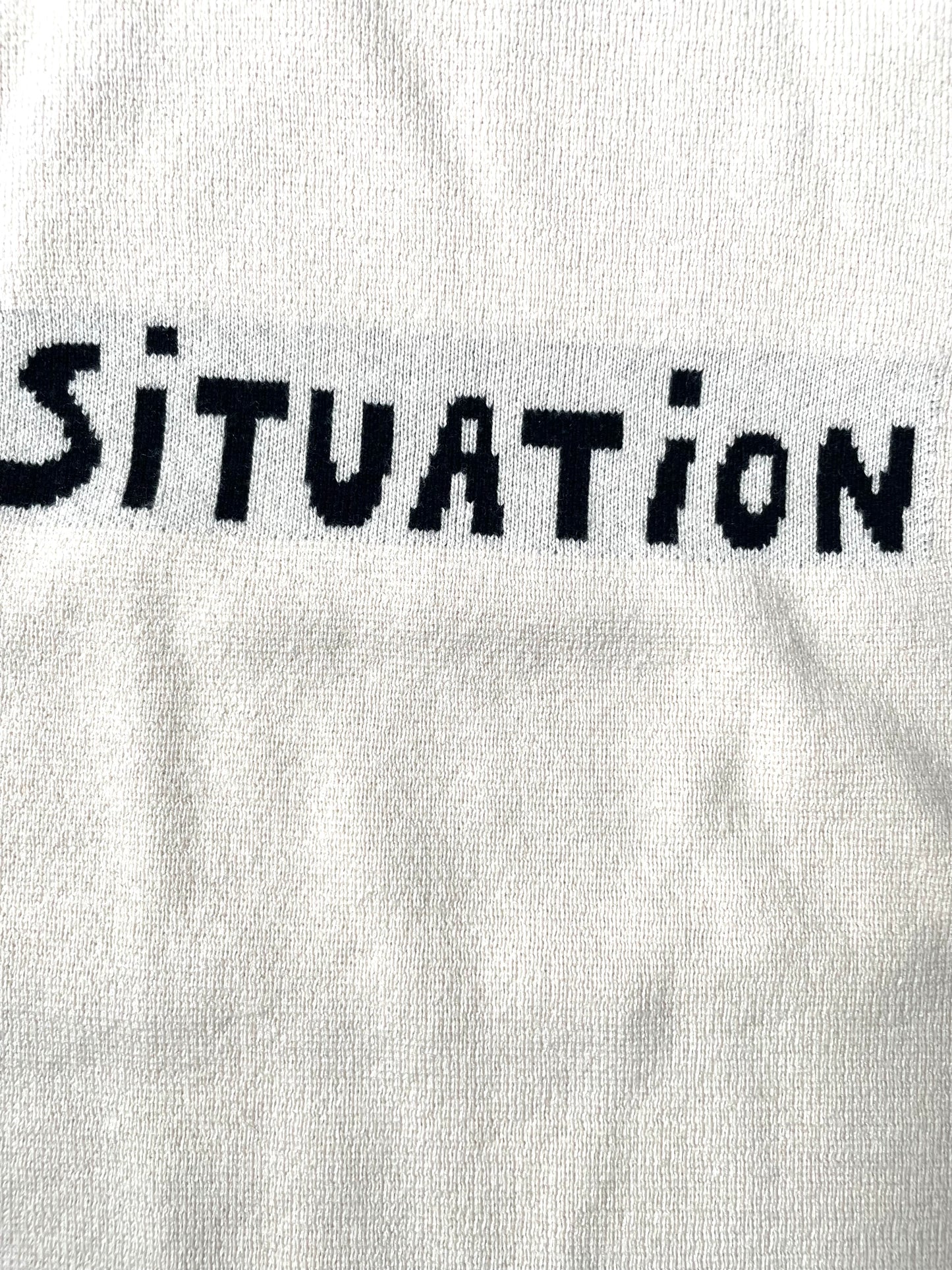 Bella Freud Situation Wool And Cotton Blend Jumper M