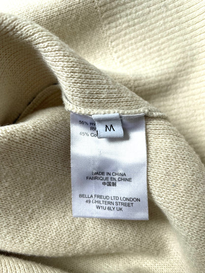 Bella Freud Situation Wool And Cotton Blend Jumper M