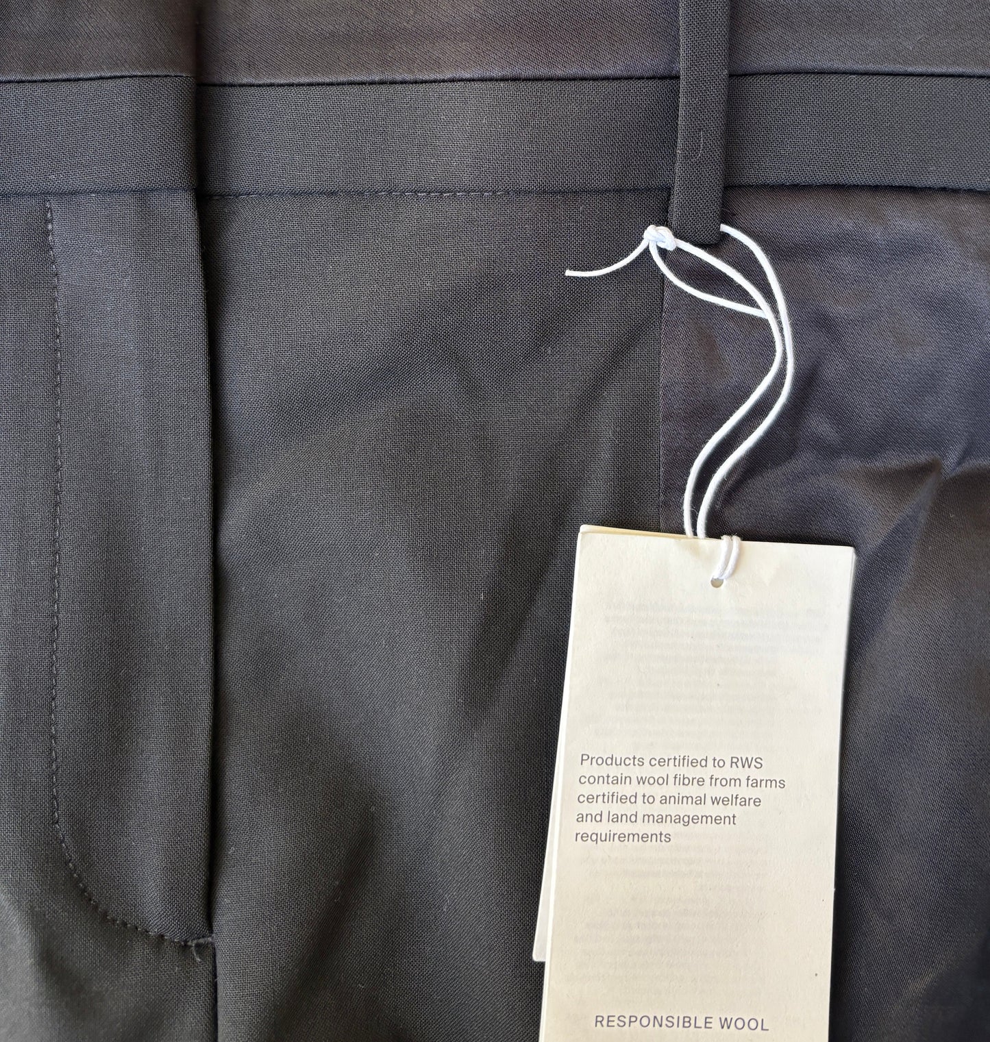 New With Tags Cos Wool Wide Leg Trousers UK 12