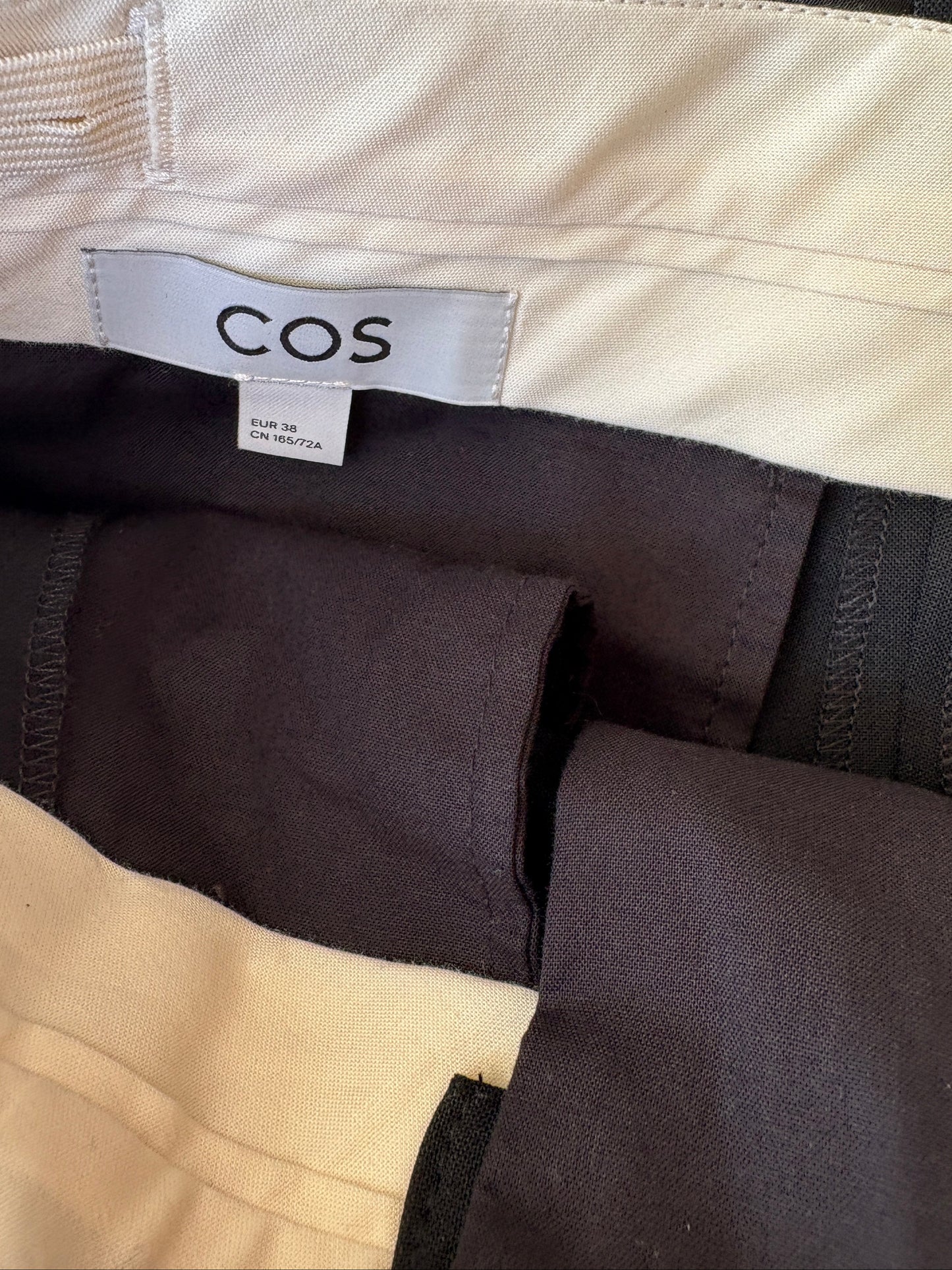 New With Tags Cos Wool Wide Leg Trousers UK 12