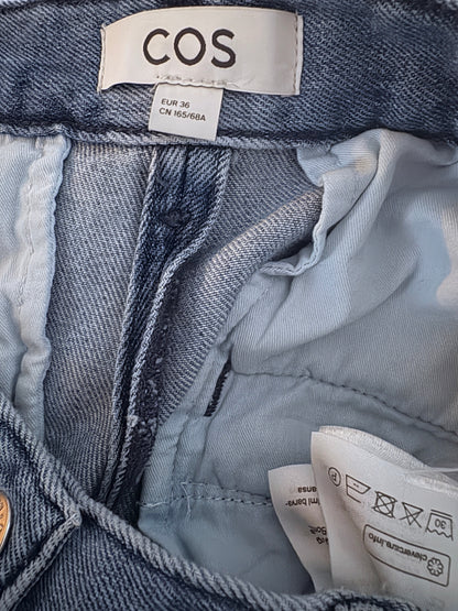 COS Wide Leg Denim Trousers UK 8