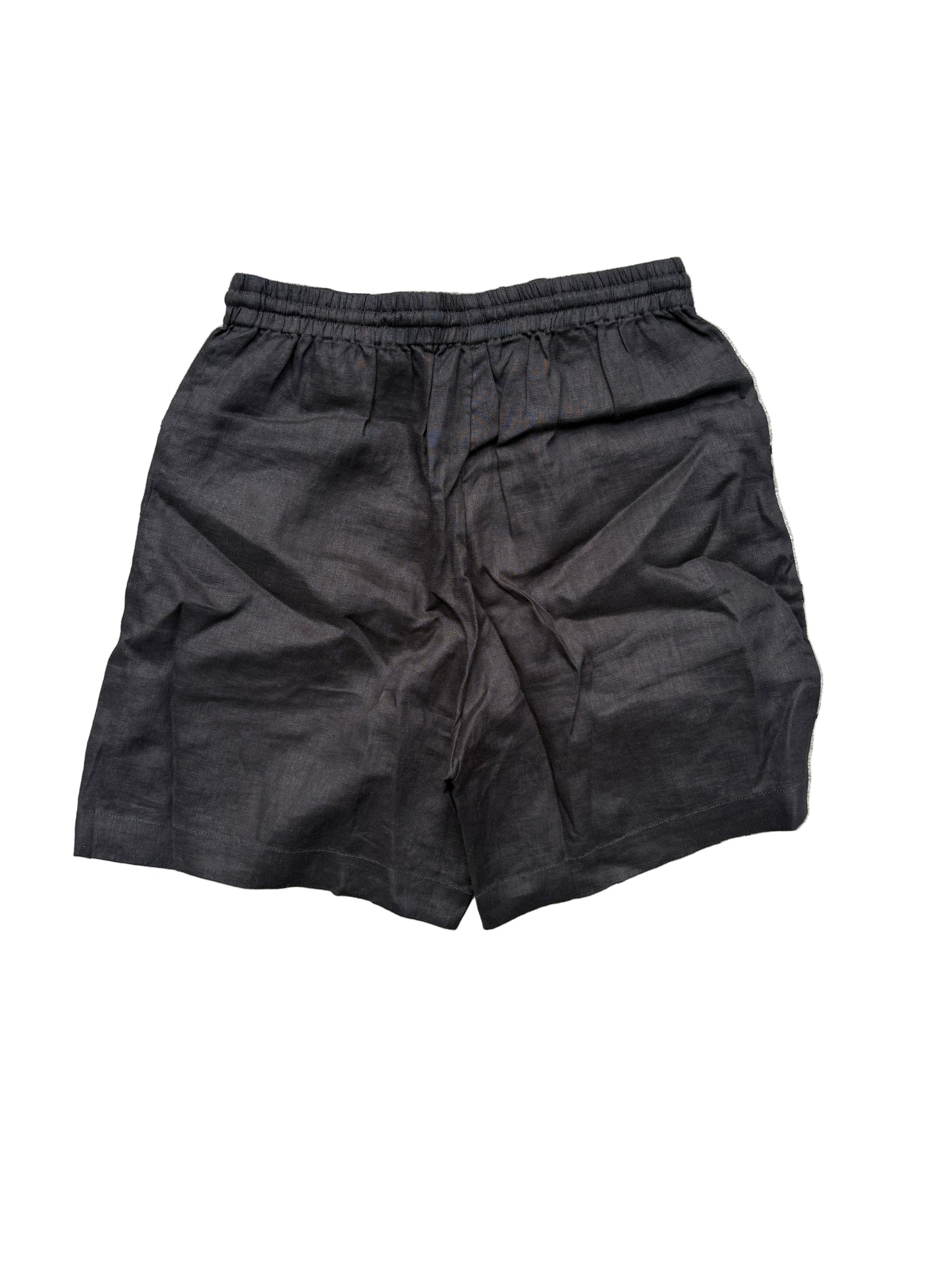 Arket Black Linen Shorts UK 8