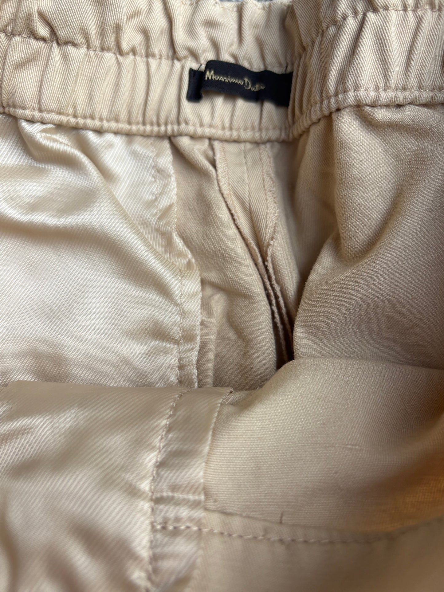 Massimo Dutti Beige Chinos UK 6