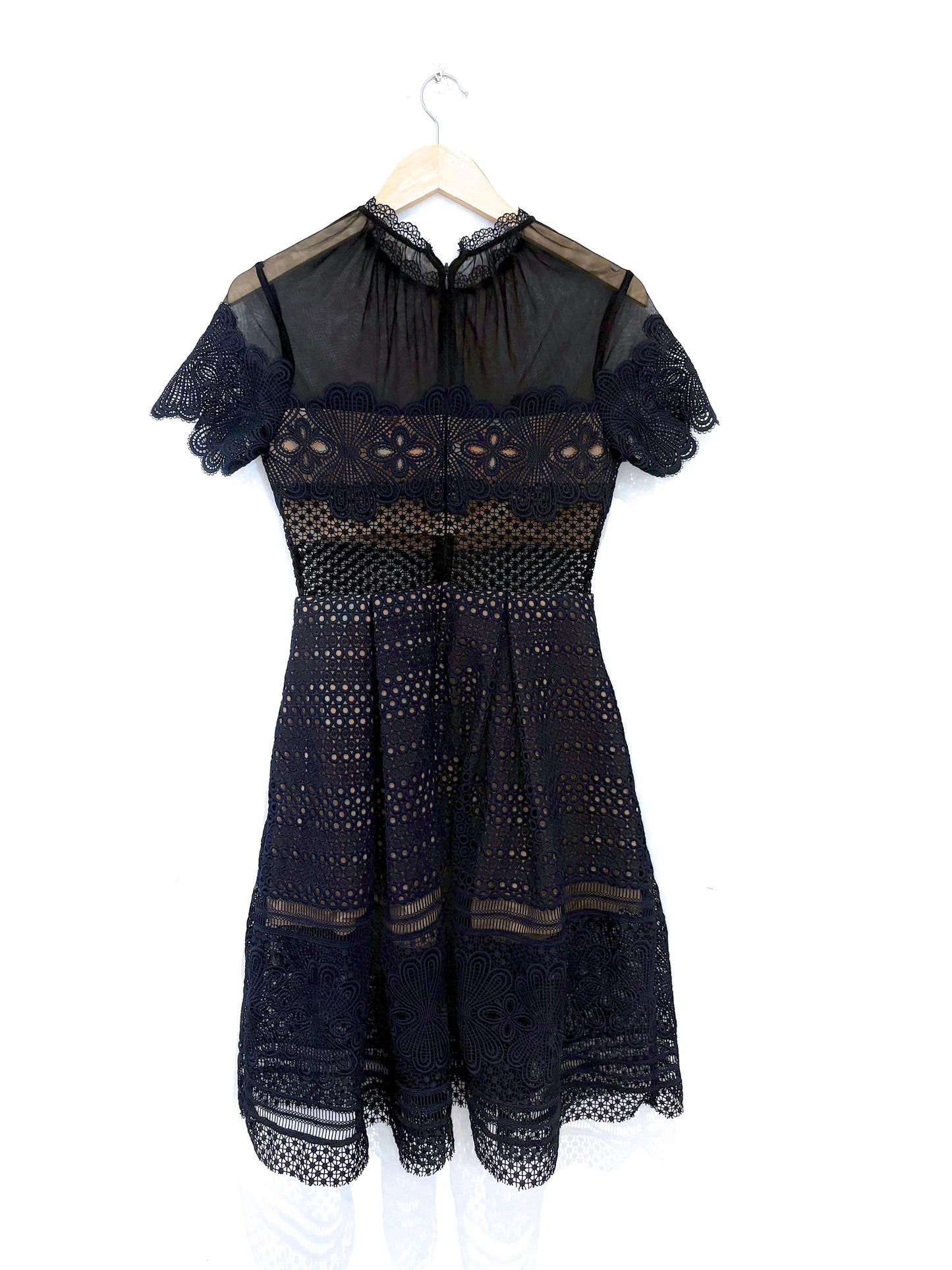 Self Portrait Felicia Embroidered Midi Dress UK 10