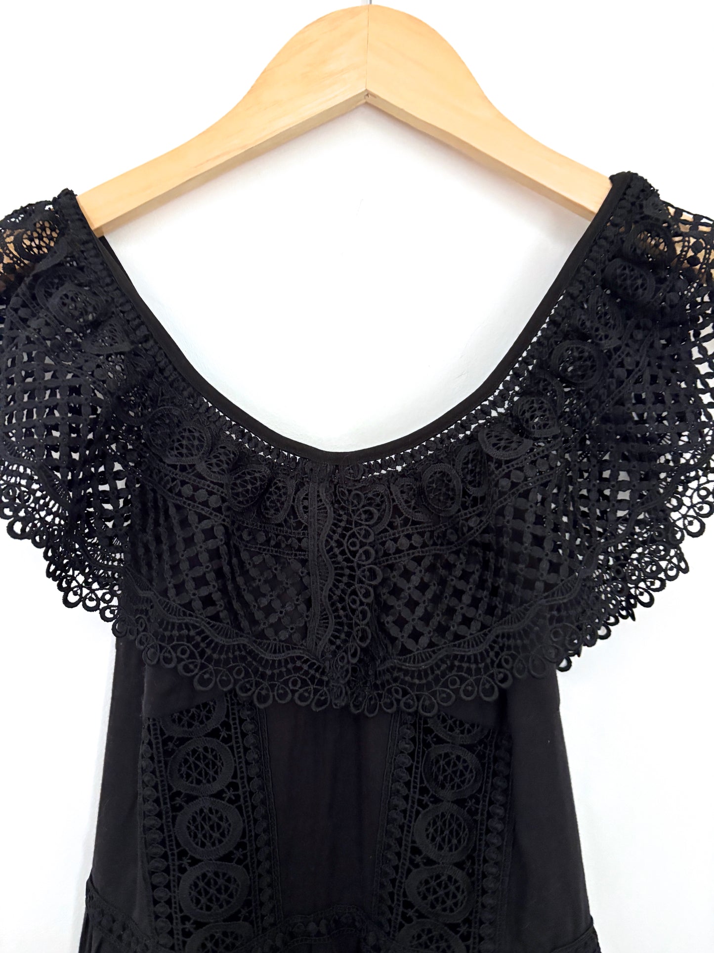 Charo Ruiz Short Black Vaiana Dress S