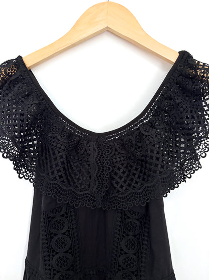 Charo Ruiz Short Black Vaiana Dress S